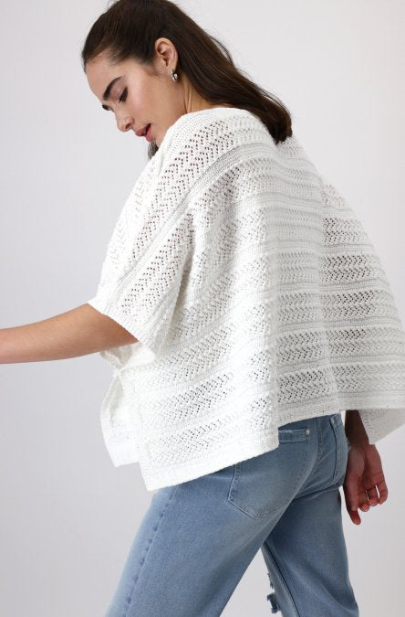 Poncho MONARI bordado con lentejuelas