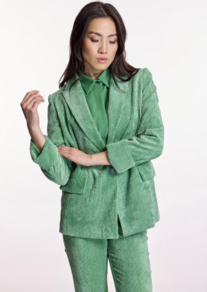 Chaqueta ALBA CONDE blazer en pana verde