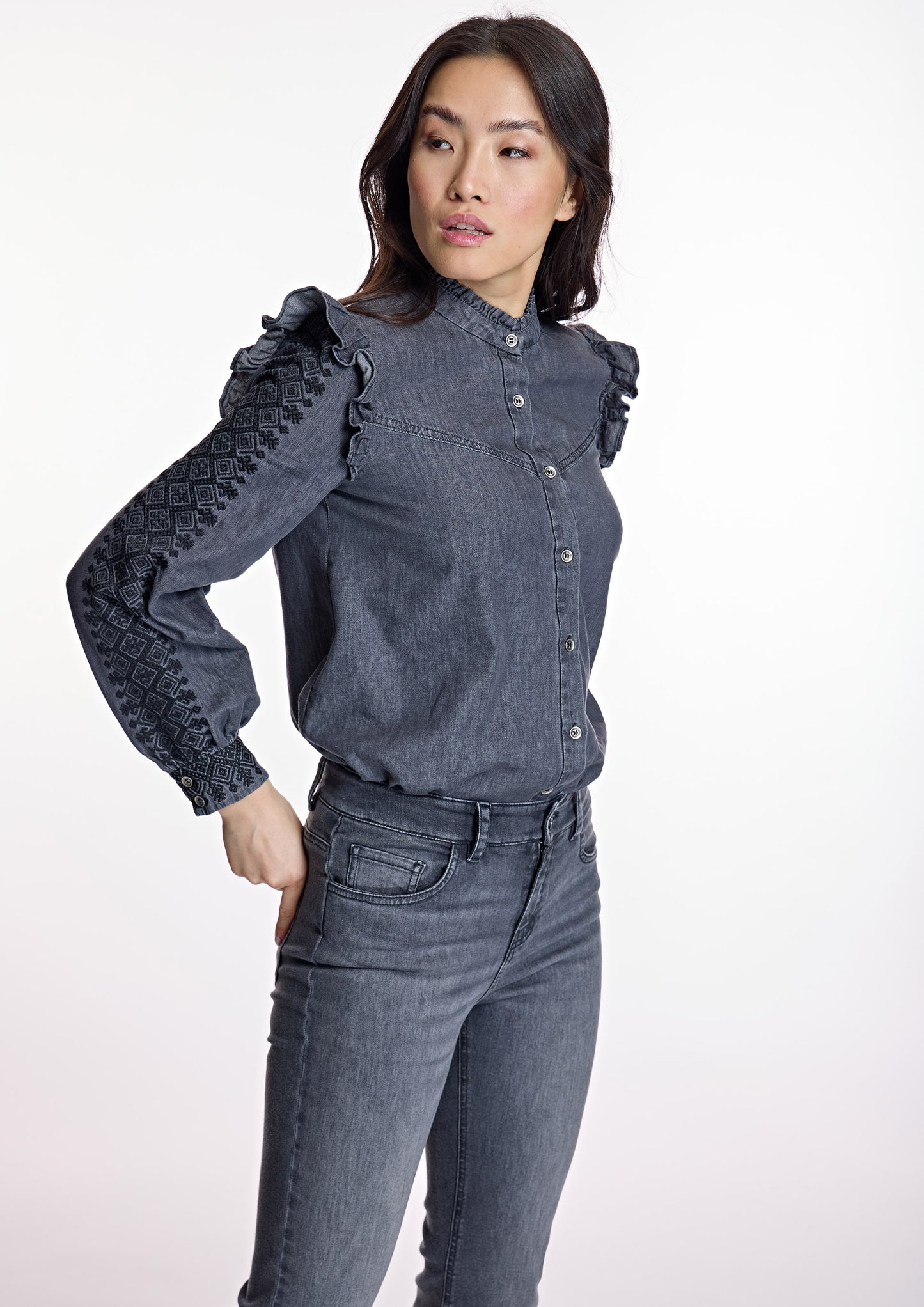 Blusa ALBA CONDE denim