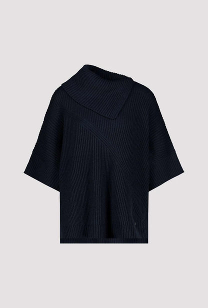 Poncho MONARI color denim oscuro