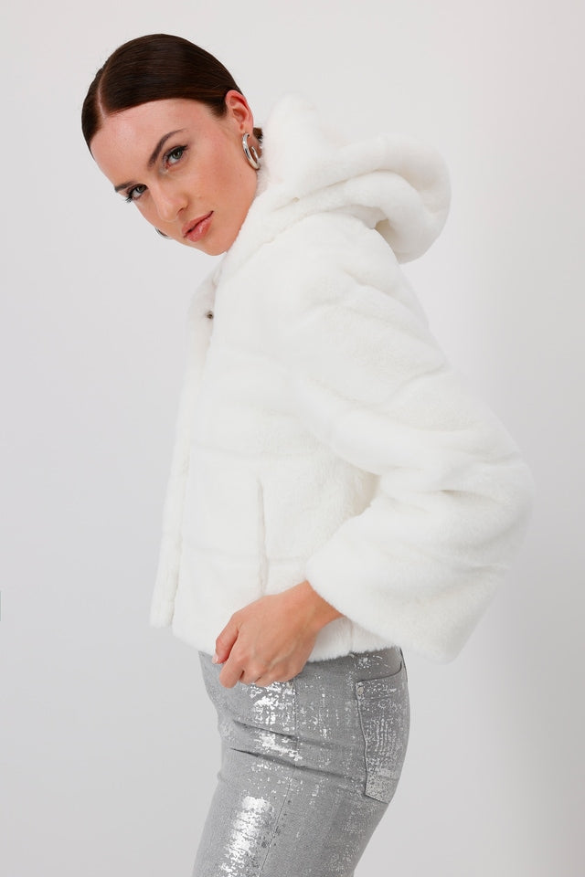 Chaqueta MONARI polar color blanco